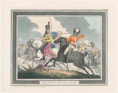 Donner des points et parer à gauche, 1er septembre 1798 - Thomas Rowlandson