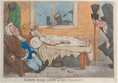 Abandonner le fantôme ou Un de trop, 1813 - Thomas Rowlandson