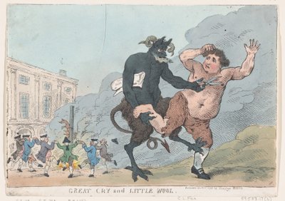 Grand cri et peu de laine, 22 décembre 1783 - Thomas Rowlandson