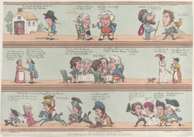 Bordures grotesques pour pièces et halls, réimpression - Thomas Rowlandson