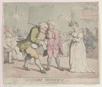 Assemblée de Hackney, 1802 - Thomas Rowlandson