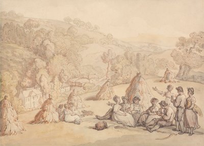 Moissonneurs se reposant dans un champ de maïs - Thomas Rowlandson