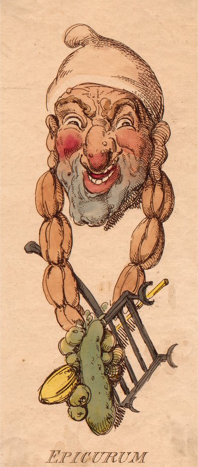 Titres : Épicure - Thomas Rowlandson