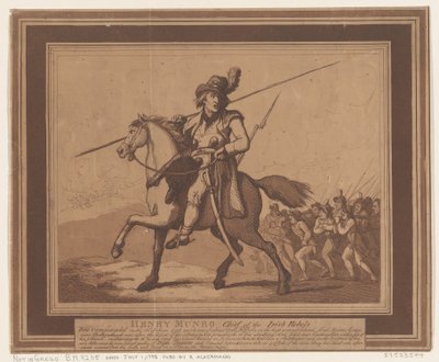 Henry Munro, chef des rebelles irlandais - Thomas Rowlandson
