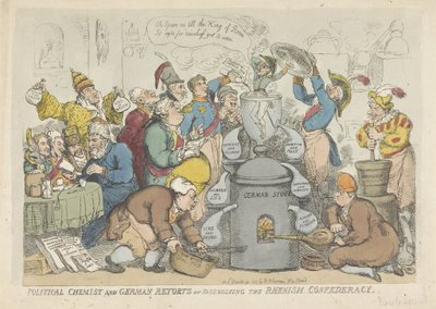 La dissolution de la Ligue du Rhin, 1813 - Thomas Rowlandson