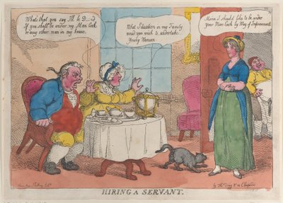 Embaucher un serviteur, 1811 - Thomas Rowlandson