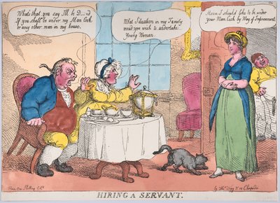 Embaucher un serviteur, 1811 - Thomas Rowlandson
