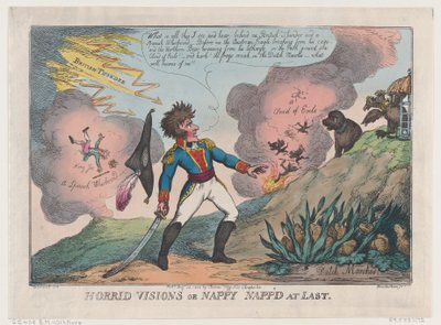 Horribles visions de Nappy capturé enfin - Thomas Rowlandson