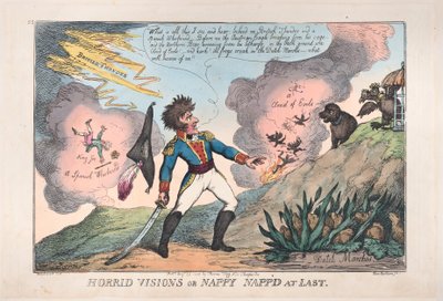 Visions Horribles de Nappy Capturé Enfin, 23 août 1808 - Thomas Rowlandson