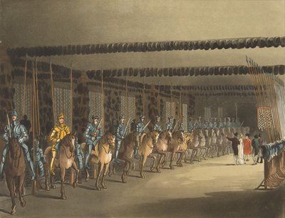 Armurerie de chevaux, Tour de Londres, 1er novembre 1809 - Thomas Rowlandson
