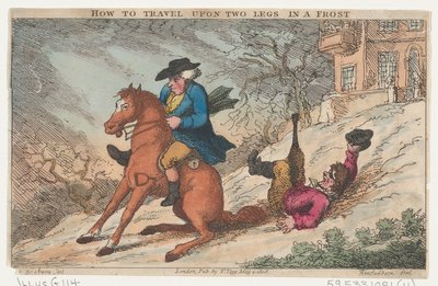 Comment voyager sur deux jambes par temps de gel - Thomas Rowlandson