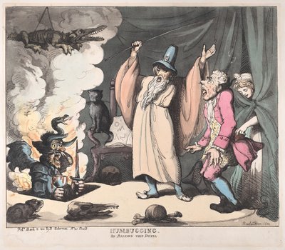 Tromperie, ou invoquer le diable, 12 mars 1800 - Thomas Rowlandson
