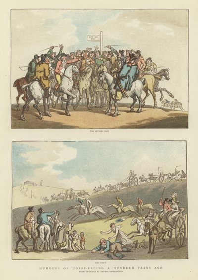 Humours des courses de chevaux il y a cent ans - Thomas Rowlandson