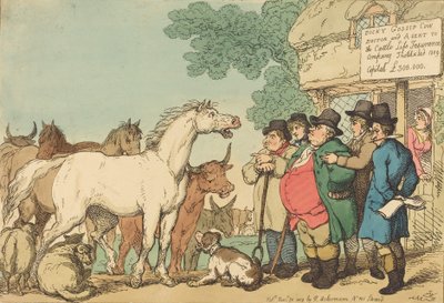 Bétail assurable, publié en 1809 - Thomas Rowlandson