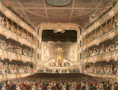 Intérieur du Covent Garden Theatre, Londres, 1808 - Thomas Rowlandson
