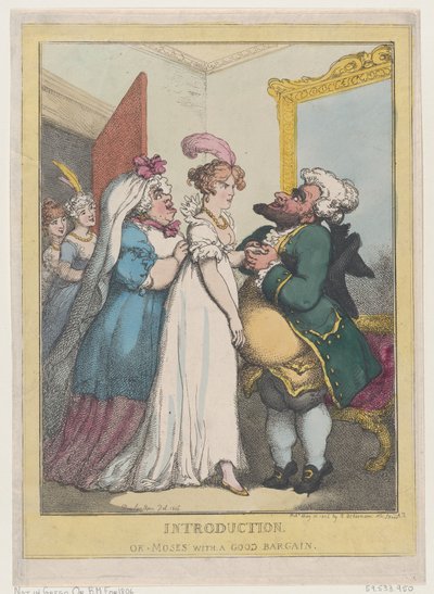 Introduction, ou Moïse avec une bonne affaire, 23 juillet 1806 - Thomas Rowlandson