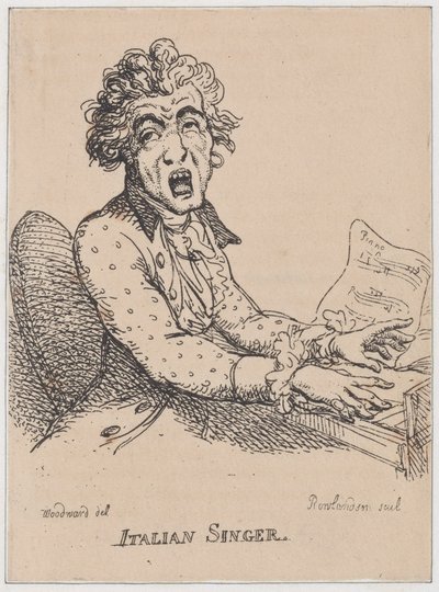 Chanteur italien, avril 1808 - Thomas Rowlandson