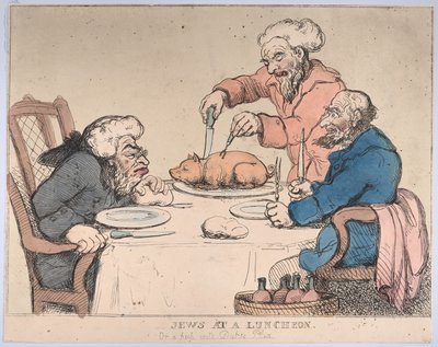 Juifs à un déjeuner, 1794 - Thomas Rowlandson