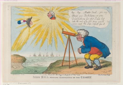 John Bull observant la comète - Thomas Rowlandson