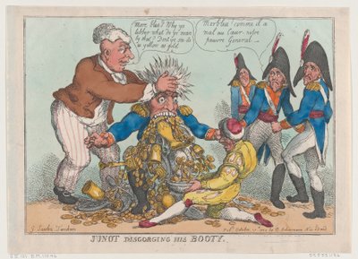 Junot déversant son butin, 17 octobre 1808 - Thomas Rowlandson