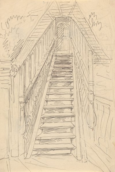 Le bâtiment du roi Guillaume, les marches menant à la Grande Salle - Thomas Rowlandson