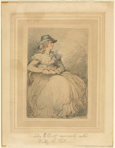 Lady Elliott, communément appelée Dolly la Grande - Thomas Rowlandson