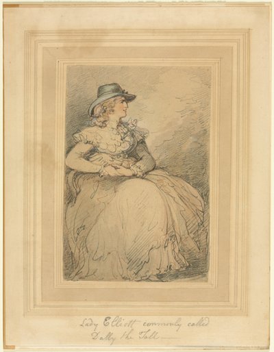 Lady Elliott, communément appelée Dolly la Grande, 1775-1827 - Thomas Rowlandson