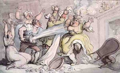 Dame avec sa Perruque en Feu - Thomas Rowlandson