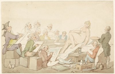 Mannequin à Somerset House - Thomas Rowlandson