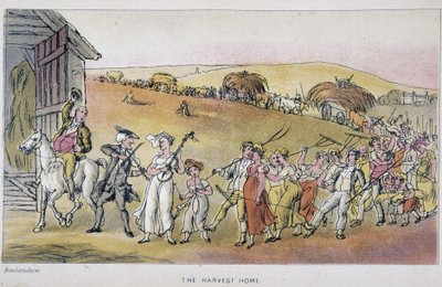 Le docteur avec des paysans à la fête de la récolte - Thomas Rowlandson
