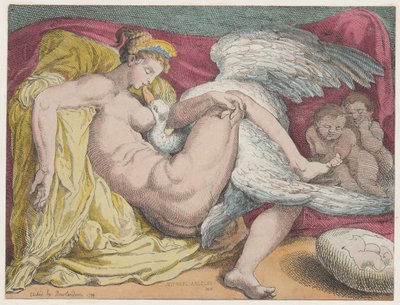 Léda et le cygne, 1799 - Thomas Rowlandson