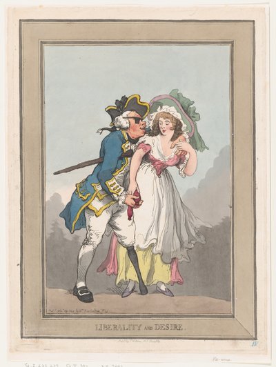 Libéralité et désir, 29 novembre 1788 - Thomas Rowlandson