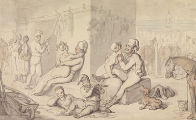 Caserne de cavalerie légère - Thomas Rowlandson