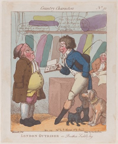 Cavalier de Londres, ou Frère Sacoche, 10 septembre 1799 - Thomas Rowlandson