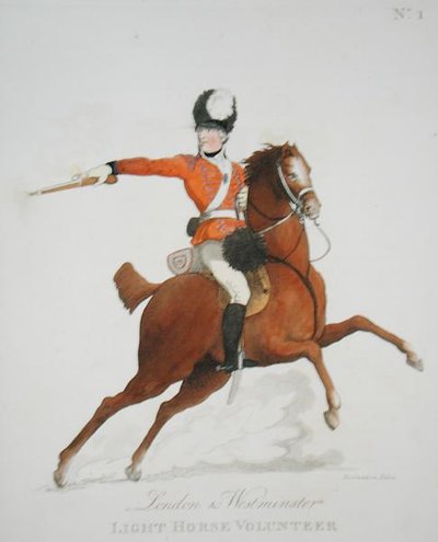 London and Westminster Light Horse Volunteer, planche 1 de 