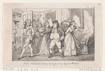 Lord Tellamar rudement renvoyé par Squire Western, de L