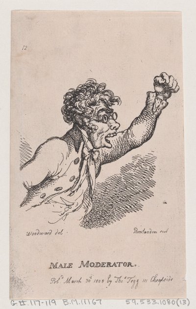 Modérateur masculin, 30 mars 1808 - Thomas Rowlandson