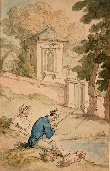 Homme pêchant, vers 1780 - Thomas Rowlandson