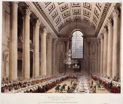 Intérieur de Mansion House, Londres, 1809 - Thomas Rowlandson