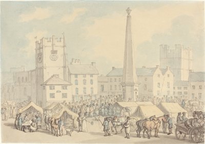 Jour de marché à Richmond dans le Yorkshire - Thomas Rowlandson