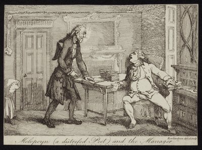 Melopoyn un poète en détresse et le directeur - Thomas Rowlandson