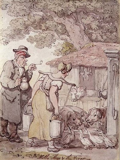 Molly Moggs et le vicaire - Thomas Rowlandson