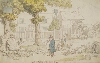 M. et Mme Jolly à leur maison de campagne - Thomas Rowlandson