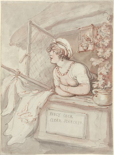 Nancy Cock - Repasseuse - Thomas Rowlandson