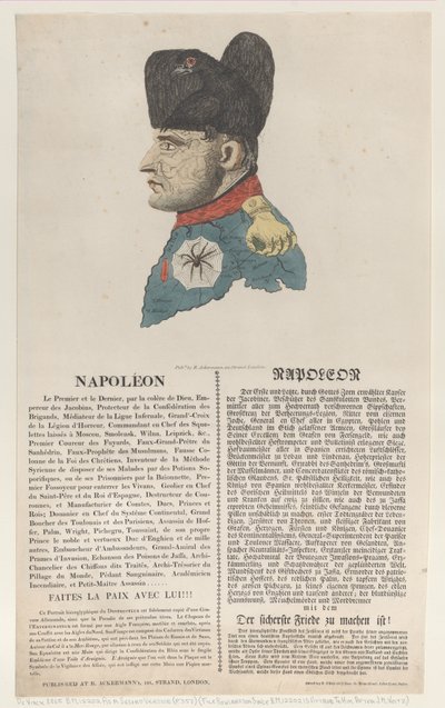 Napoléon, mars 1814 - Thomas Rowlandson