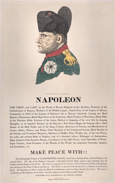 Napoléon, mars 1814 - Thomas Rowlandson