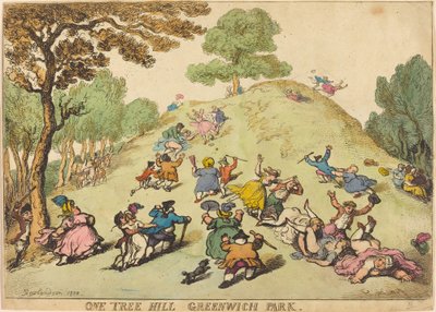One Tree Hill, Greenwich Park - Thomas Rowlandson