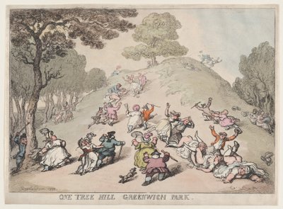 One Tree Hill, Greenwich Park, 1802 - Thomas Rowlandson
