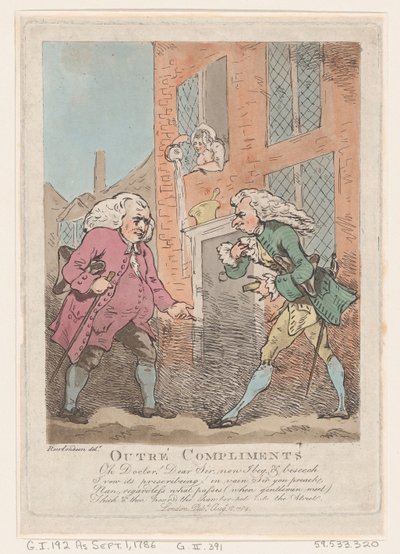 Compliments outrés, 18 août 1786 - Thomas Rowlandson