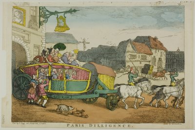 Diligence de Paris - Thomas Rowlandson